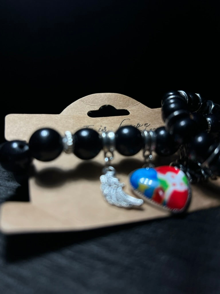 CONGO BURUNDI Unisex Beaded Bracelet