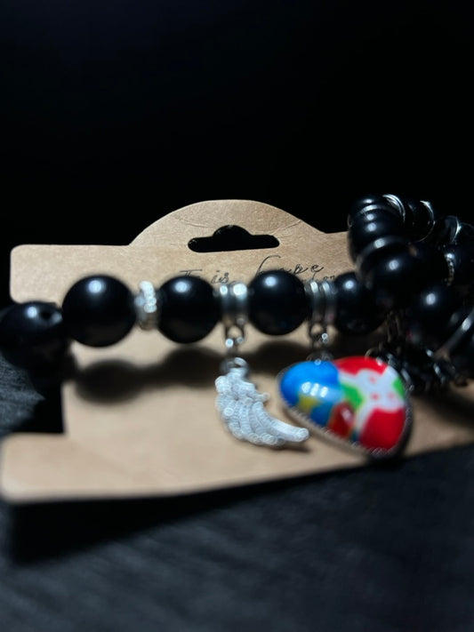 CONGO BURUNDI Unisex Beaded Bracelet