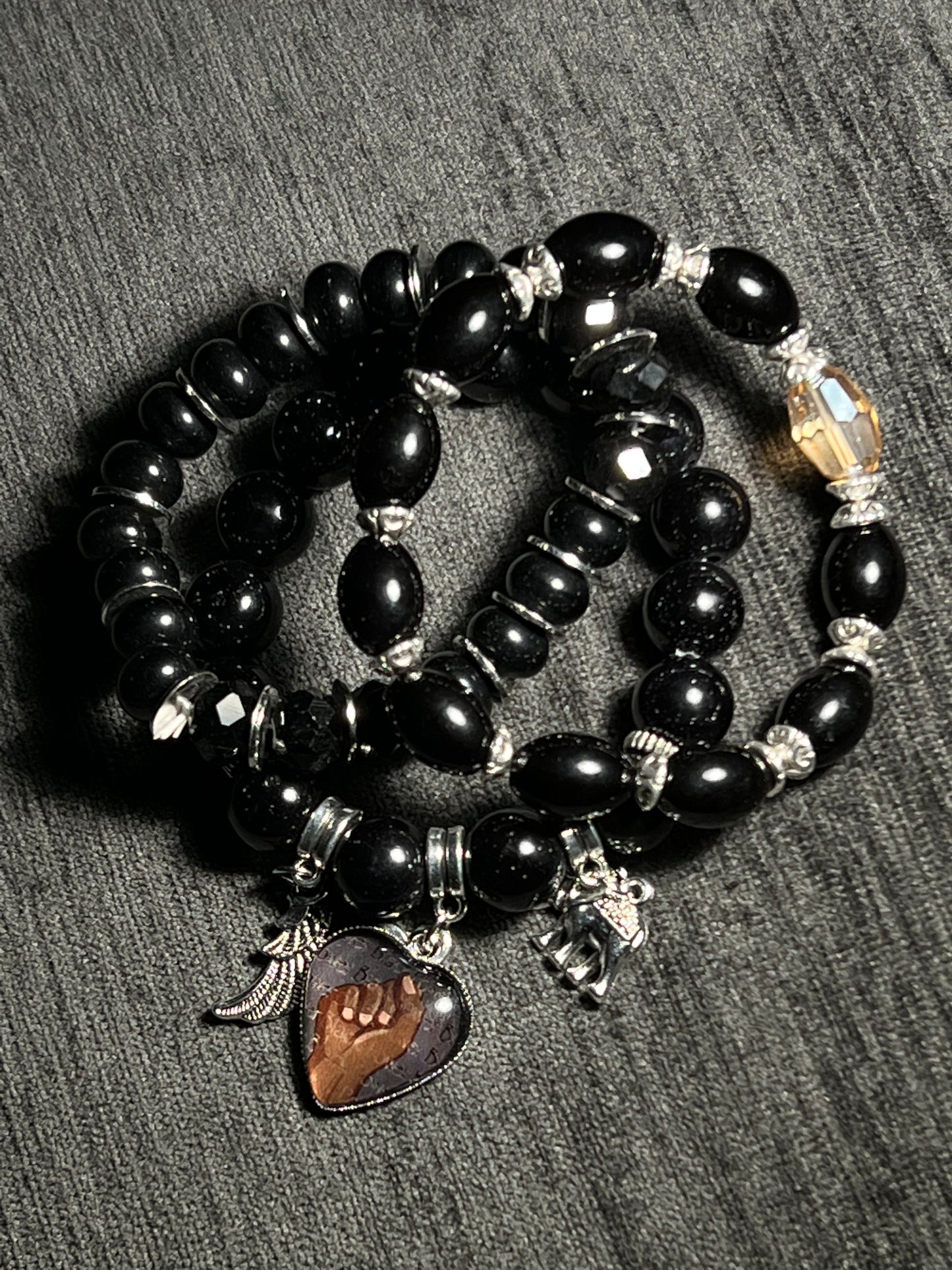 The BLACK POWER Unisex bracelets
